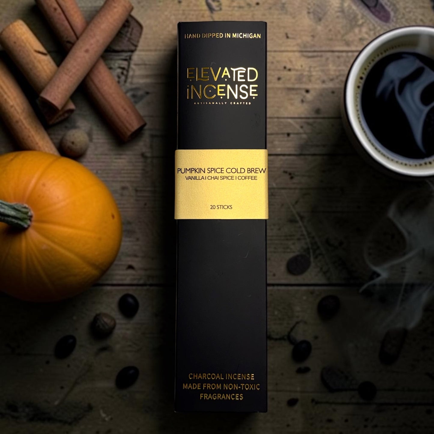 Pumpkin Spice Cold Brew Non-Toxic Incense | Elevated Incense