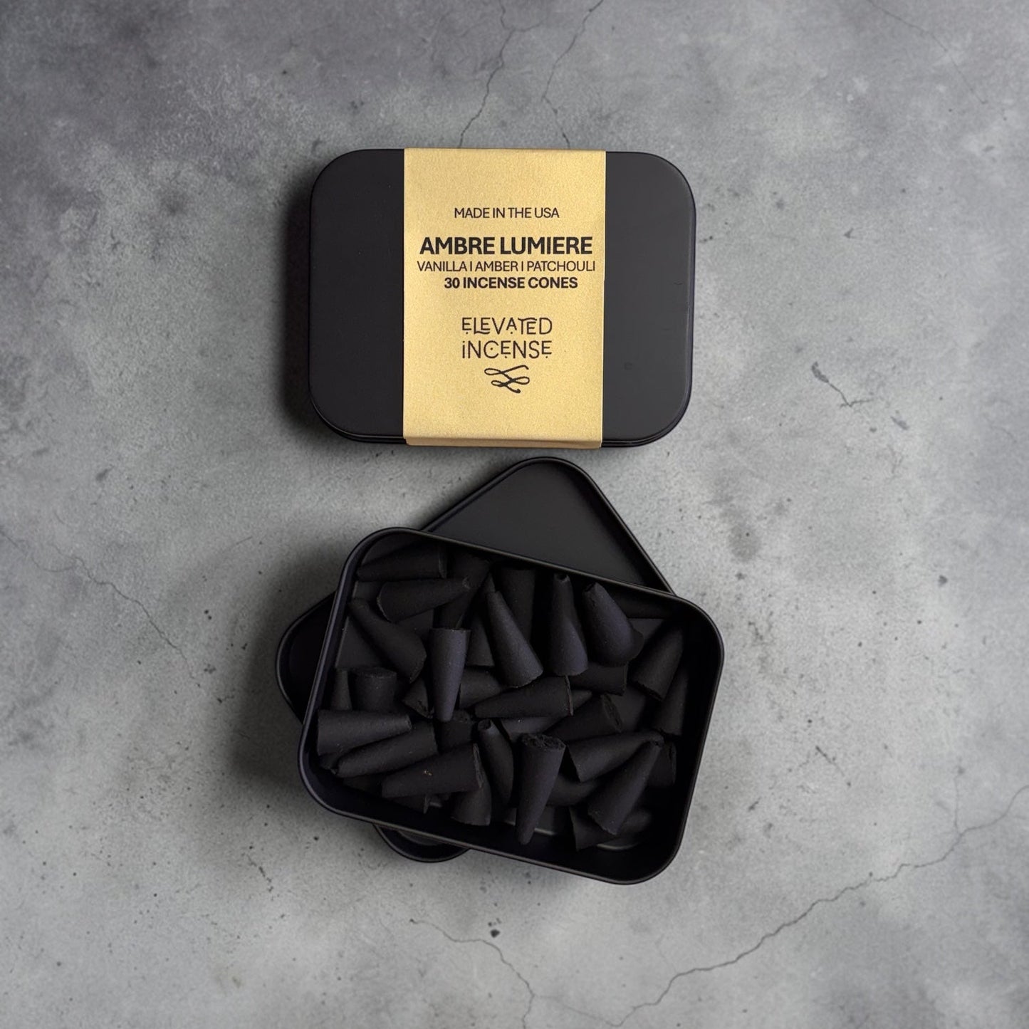 Ambre Lumiere I Elevated Incense Cones