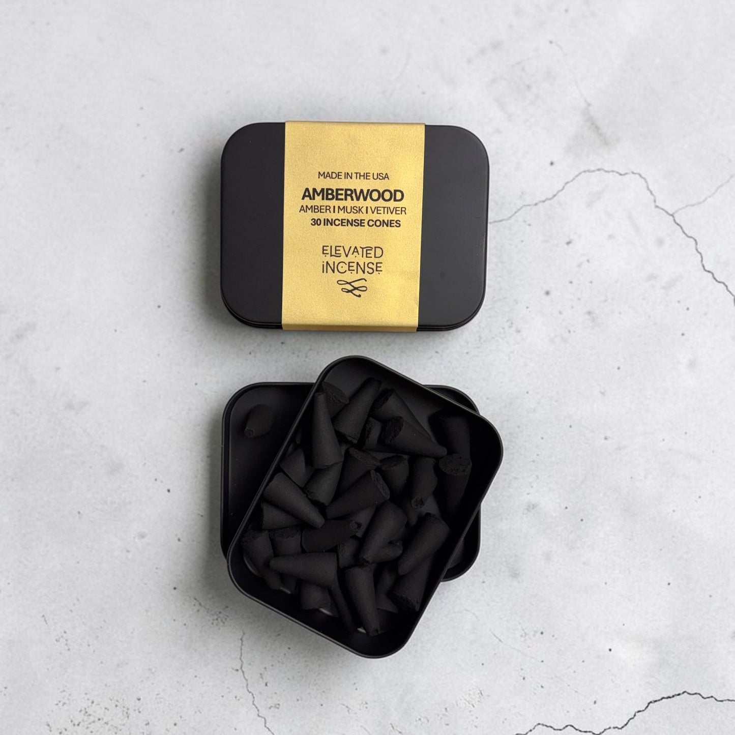 Amberwood I Elevated Incense Cones