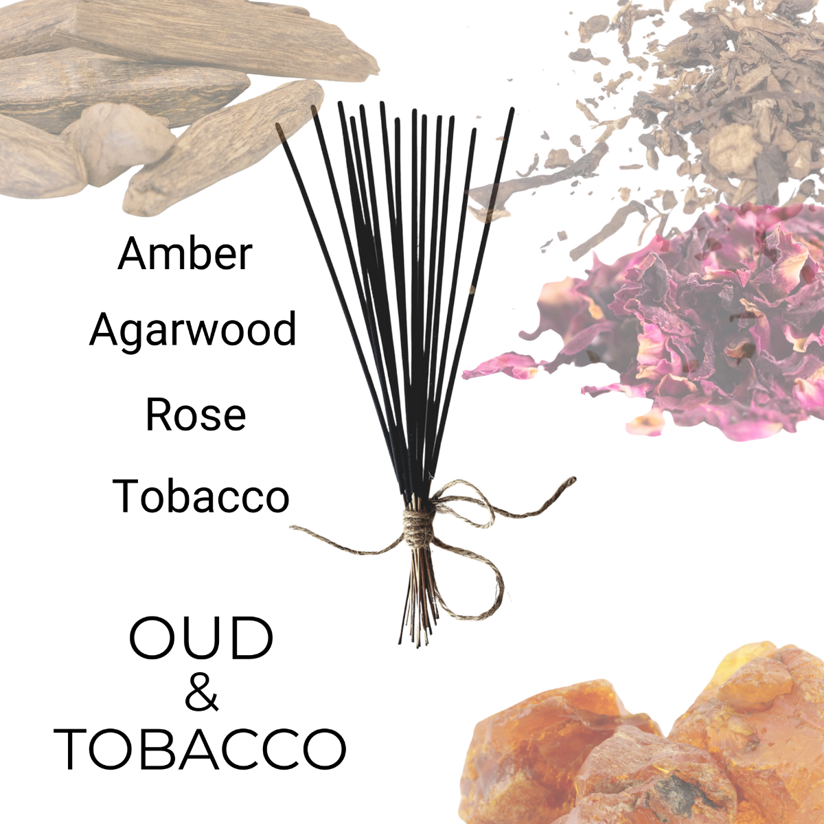 Oud & Tobacco - Non-Toxic Incense image 0