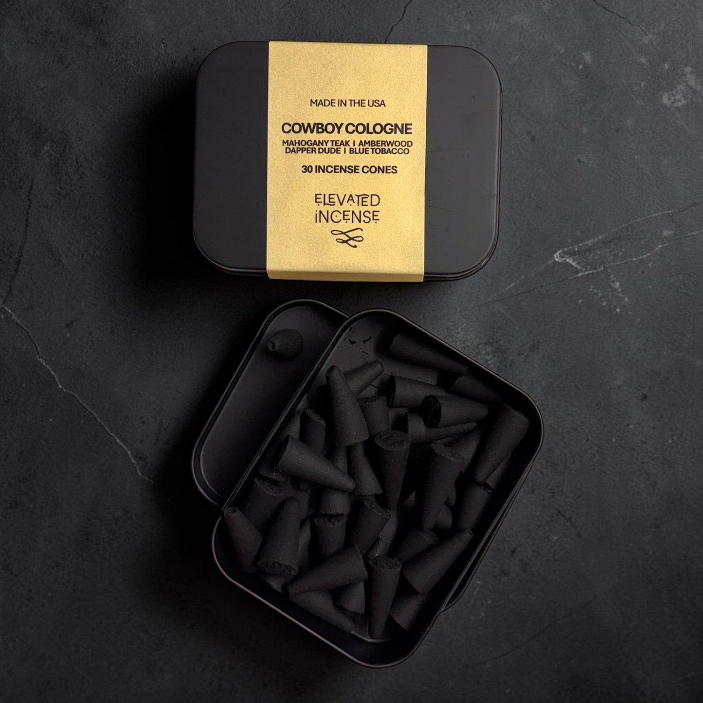 Non-Toxic Incense I Cowboy Cologne Scent Sampler I Elevated Incense Cones