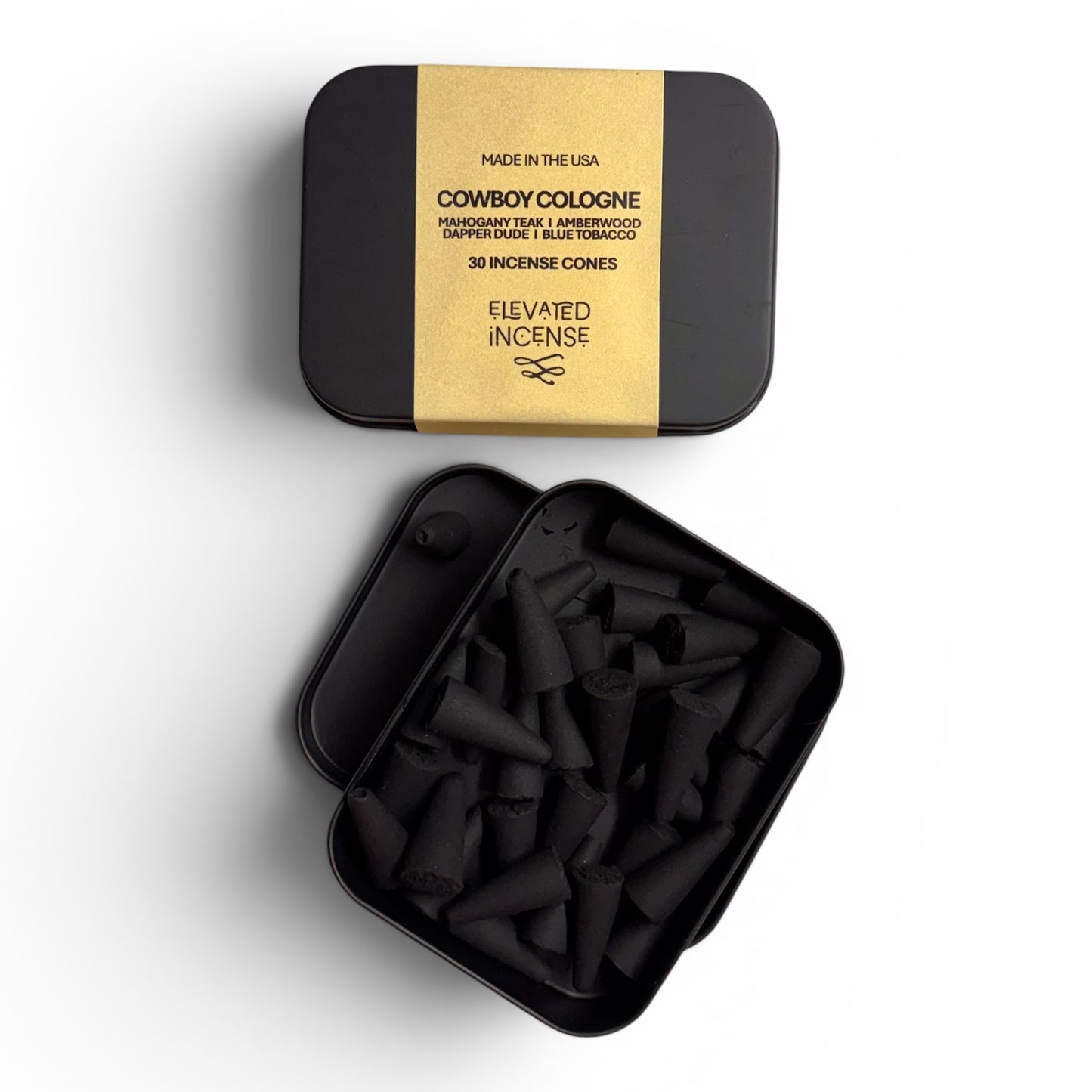 Non-Toxic Incense I Cowboy Cologne Scent Sampler I Elevated Incense Cones