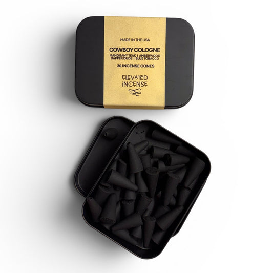 Cowboy Cologne Scent Sampler I Elevated Incense Cones