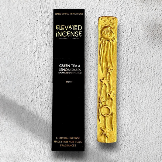 Green Tea & Lemongrass I Elevated Incense