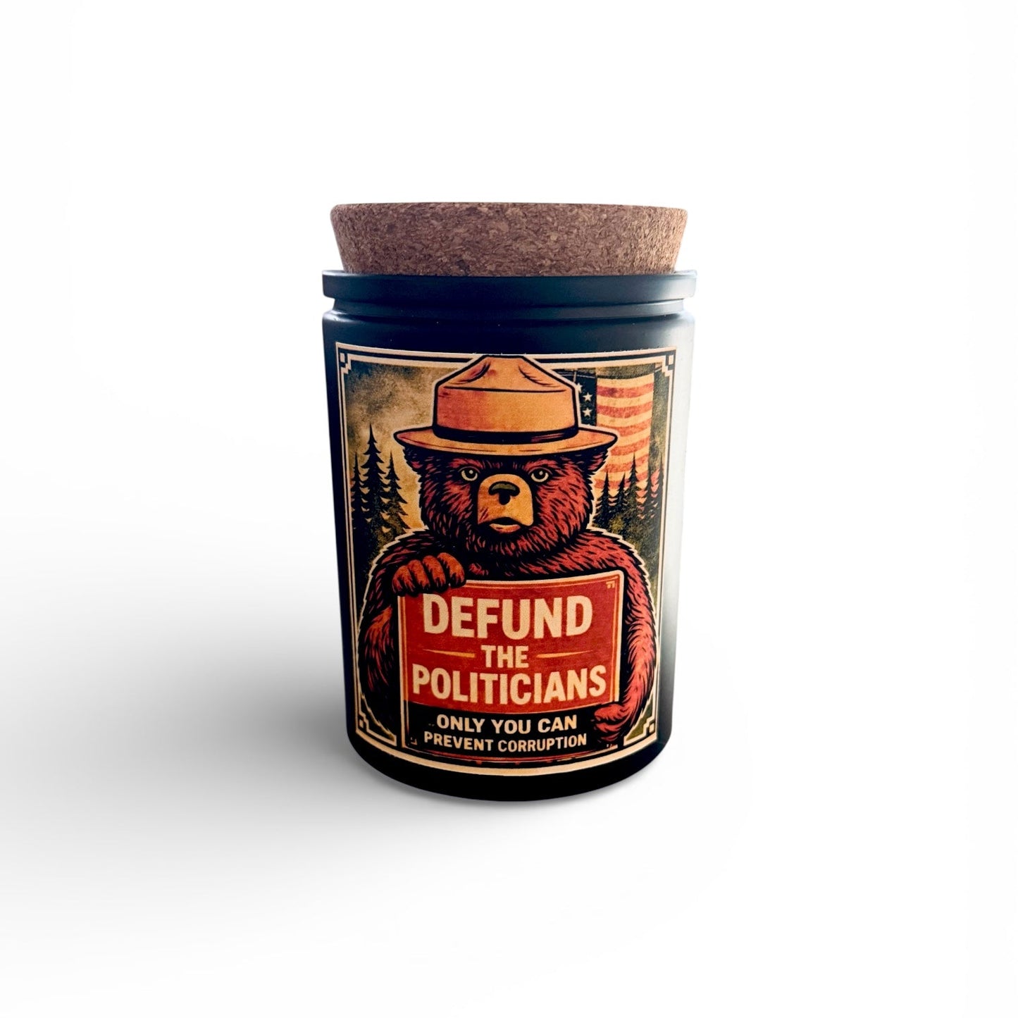 Bear Witness I Defund the Politicians Candle