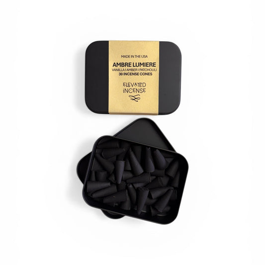 Ambre Lumiere I Elevated Incense Cones