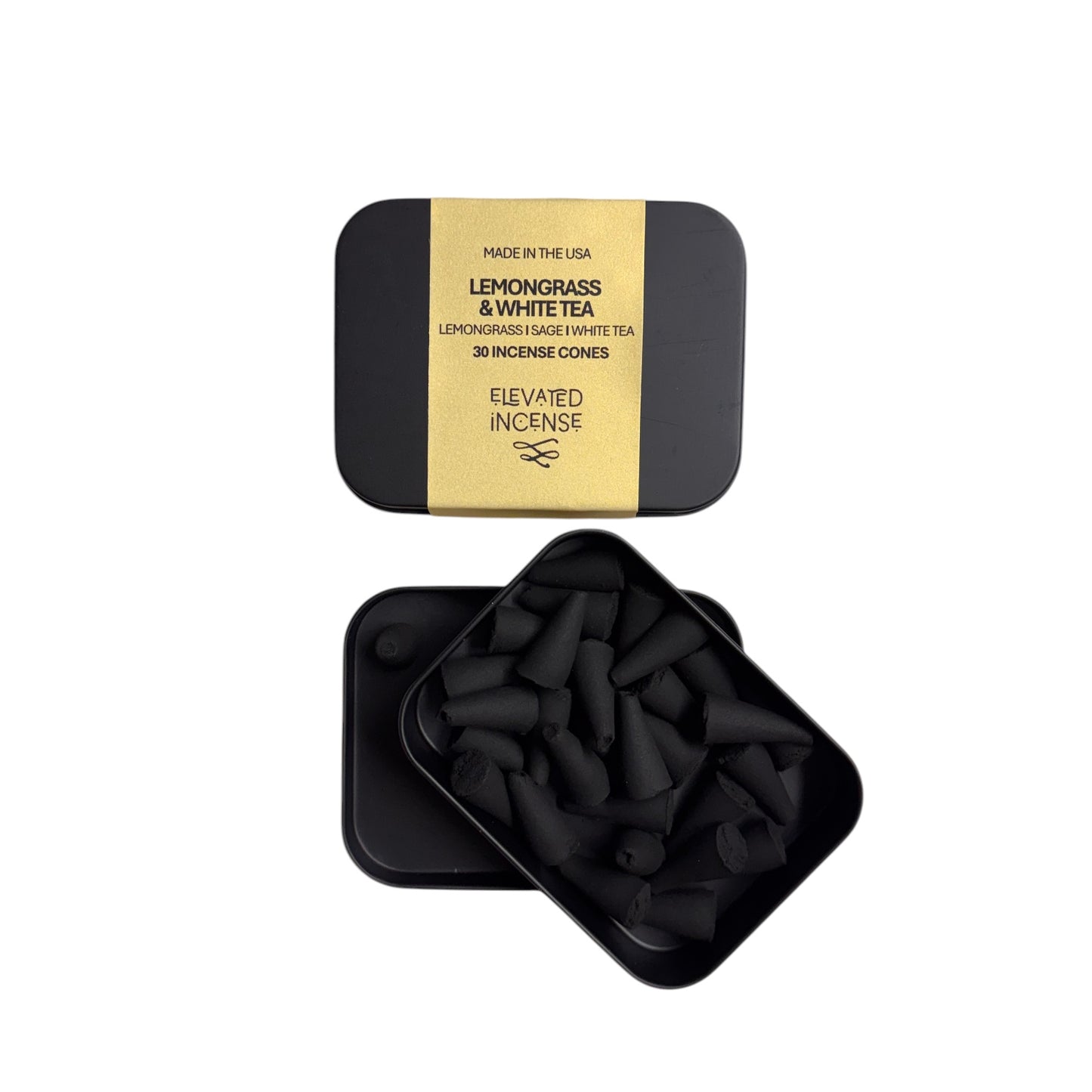 Lemongrass & White Tea I Elevated Incense Cones