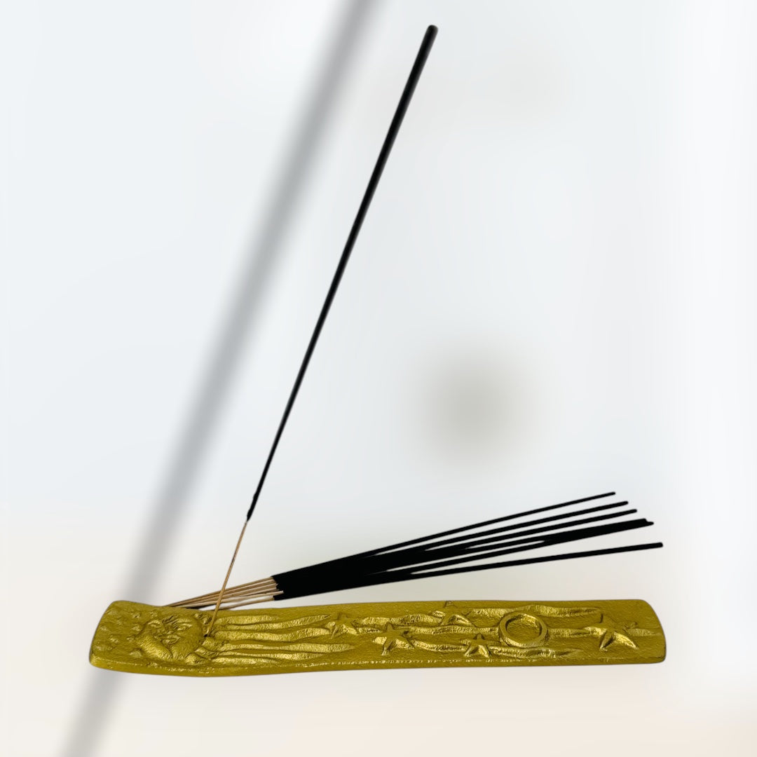 Sun, Moon, and Stars Incense Burner image 0